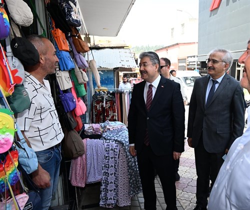 Vali Dr. Erdinç Yılmaz, Kadirli İlçemizde Esnaflarımızı Ziyaret Etti